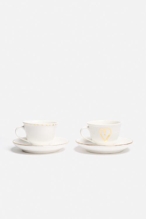 Teacup & Saucer Set of 2