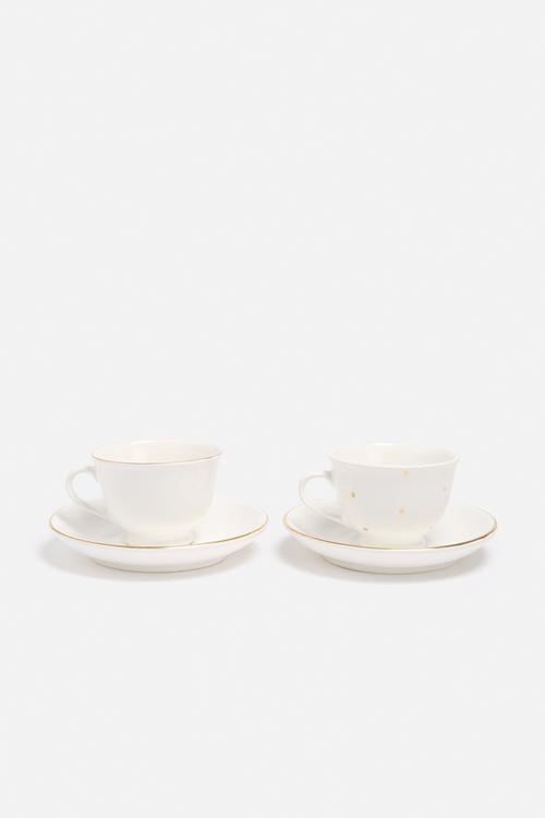 Teacup & Saucer Set of 2