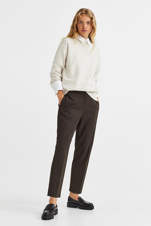 Cigarette trousers - dark green 