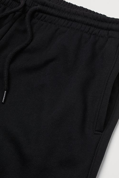 High-waisted joggers - black