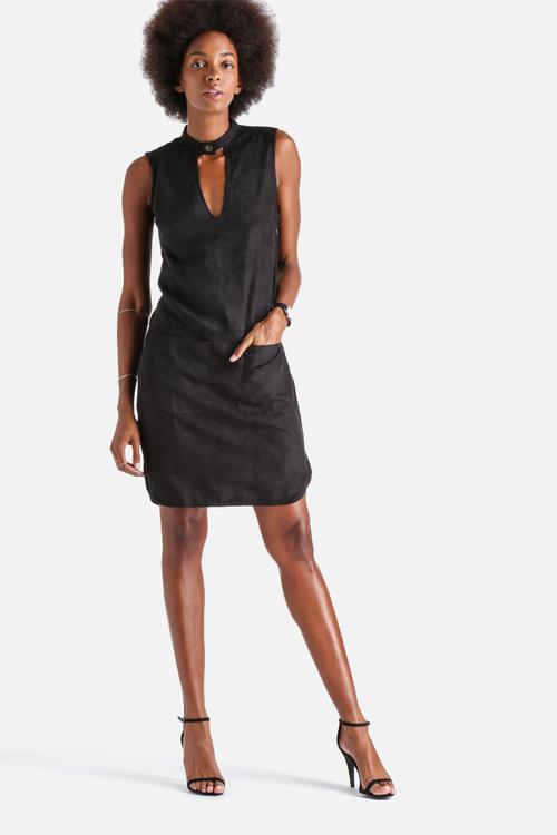 Casa Suede Neckband Dress