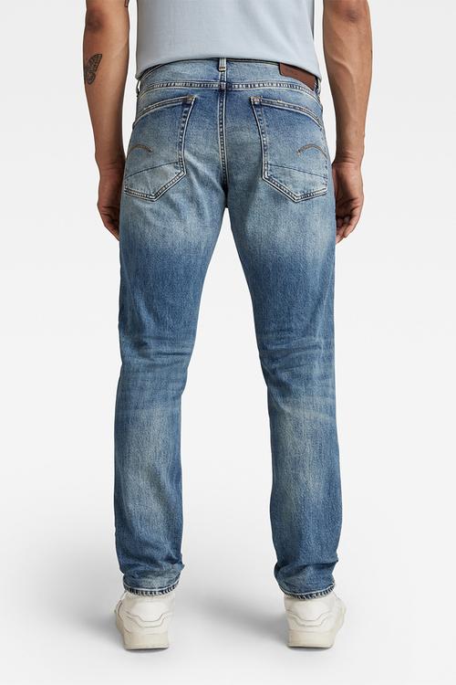3301 regular tapered elto pure stretch denim - vintage azure
