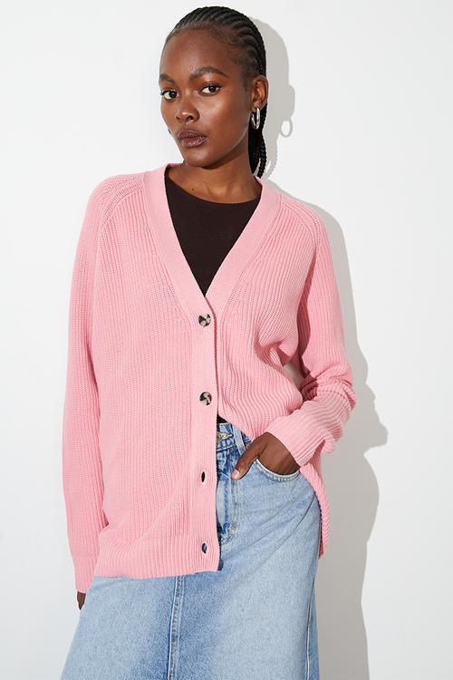 Longer length cardi - pink