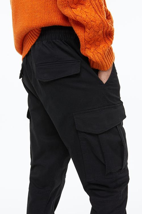 Cargo joggers - black