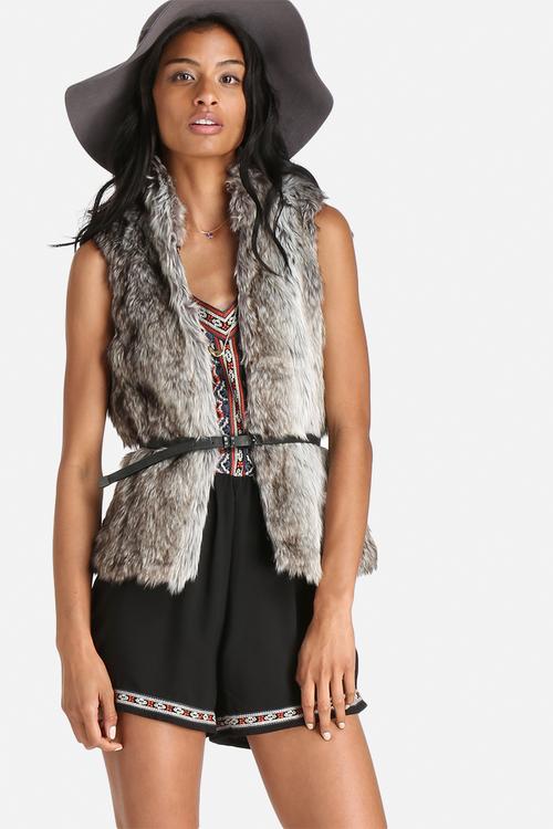 Bilbao Faux Fur Waistcoat