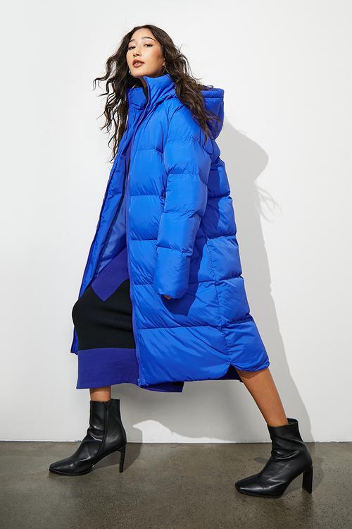 Puffer coat -  blue