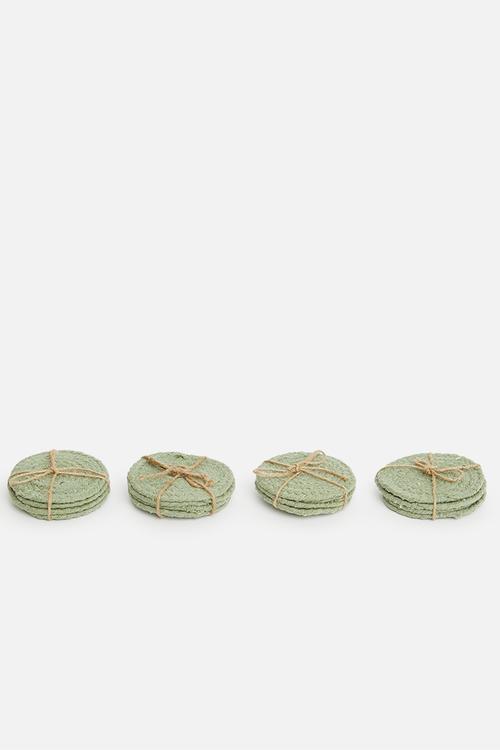 Coaster set of 4 - green