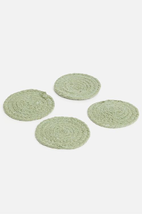 Coaster set of 4 - green
