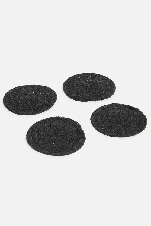 Coaster set of 4 - charcoal