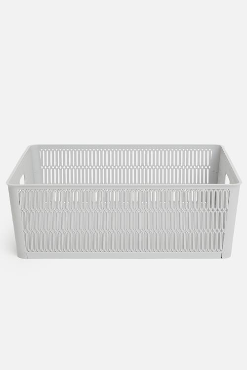 Meshy storage basket - grey