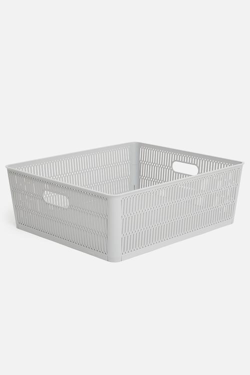 Meshy storage basket - grey
