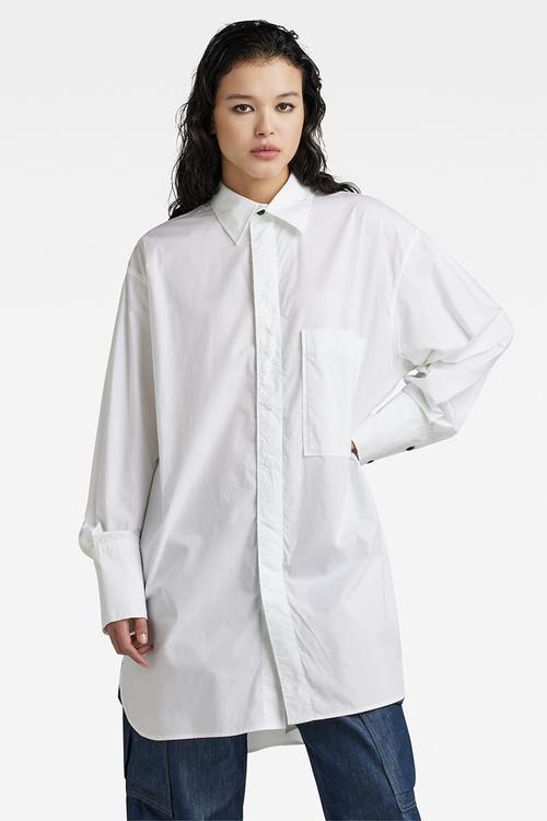 Oversized bf shirt  - white