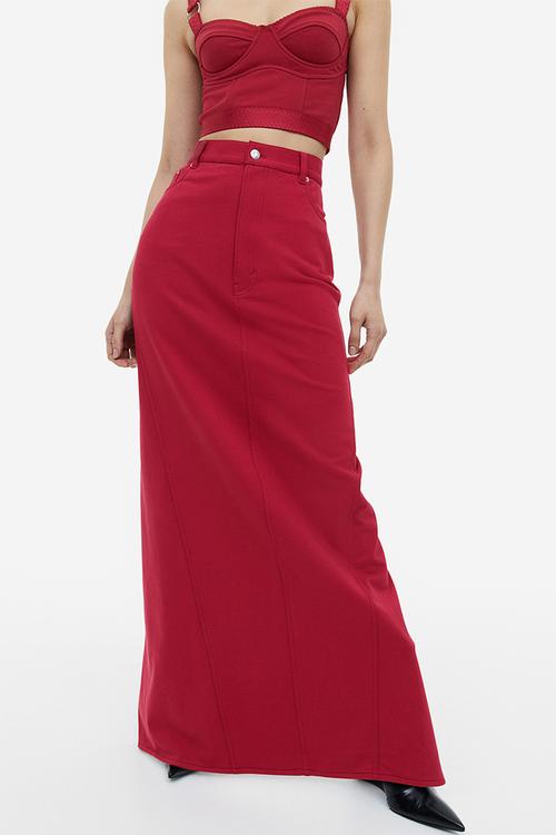 H&M Studio: Pencil skirt - dark red