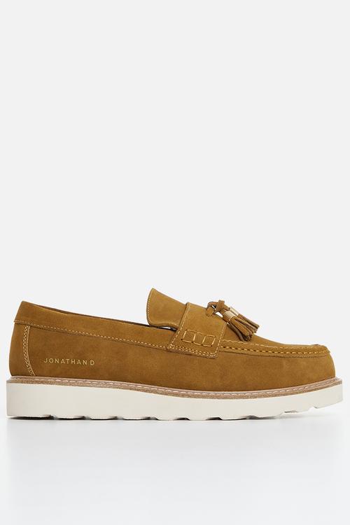 J scout genuine suede loafer - camel