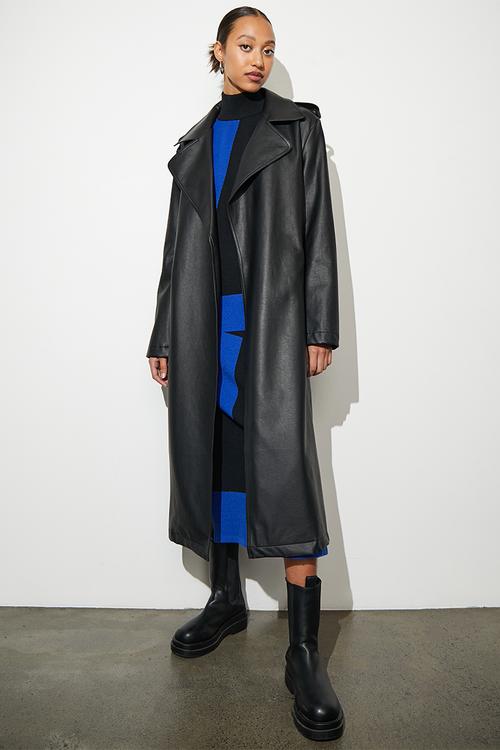 Pu trench - black