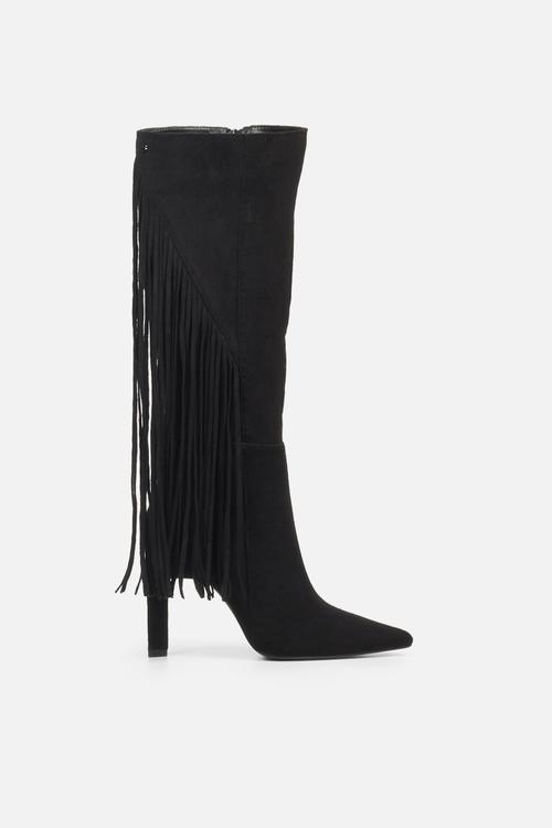 Tassy 1 knee length boot - black