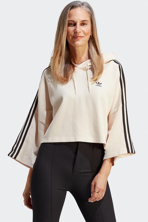 Cropped hoodie - wonder white