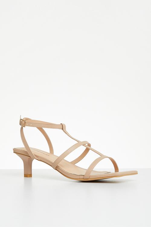 Aubrey anklestrap heel - natural