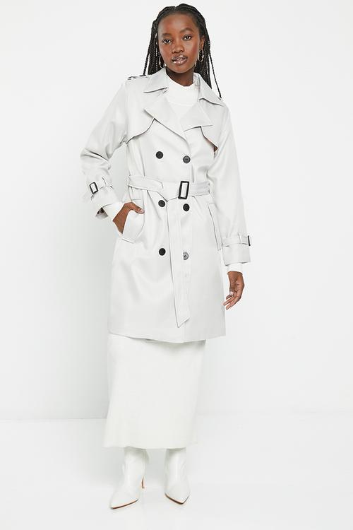 Trench coat - light grey
