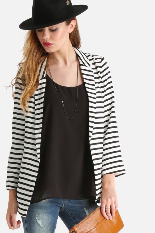Trys Striped Blazer