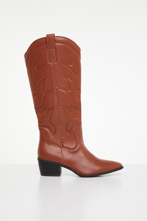Zora cowboy boot - tan