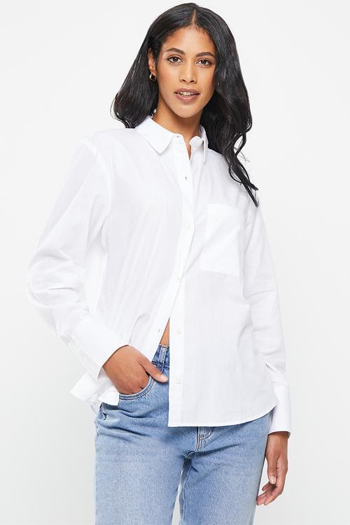 Cotton shirt - white