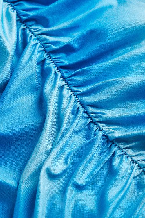 Gathered dress - turquoise/tie-dye
