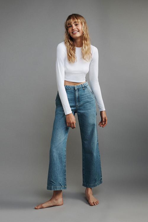 High rise carpenter jean asia fit - surfers blue