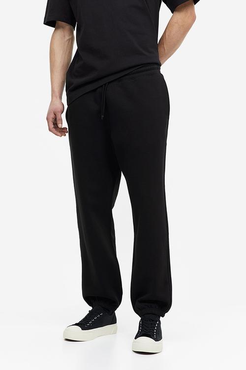 Relaxed fit sweatpants - black