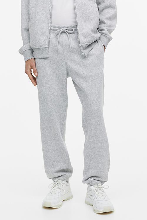 Relaxed fit sweatpants - grey marl