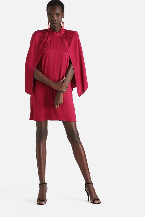Prancer Satin Shift Dress