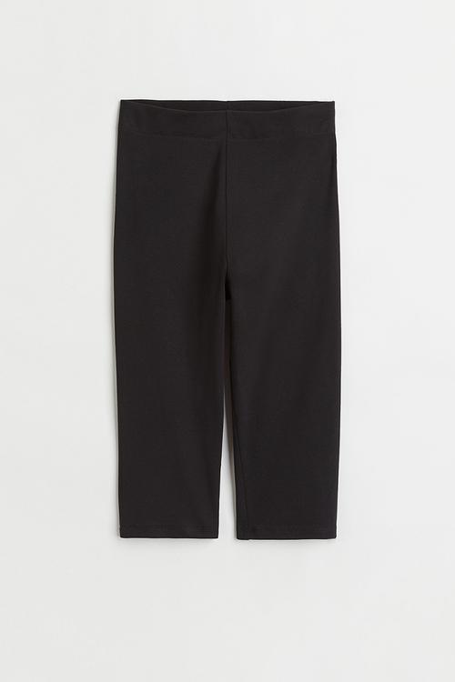 Knee-length cycling shorts - black