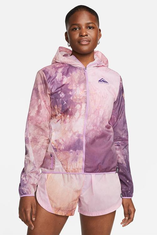 W nk trail repel jkt - sundial/rush fuchsia/action grape
