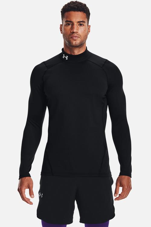 UA ColdGear® armour fitted mock ls baselayer - black