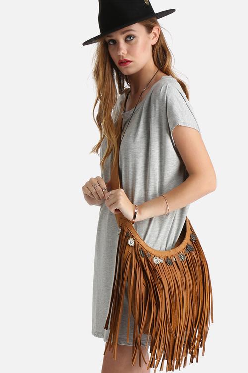 Fringe Tassle Coin Tote