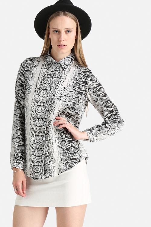 Olivia Python Print Blouse