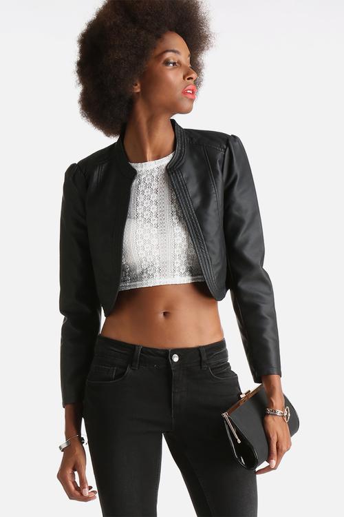 Rich Faux Leather Jacket