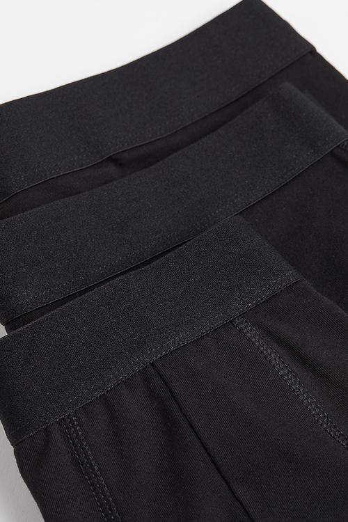 3-pack xtra life™ mid trunks - black