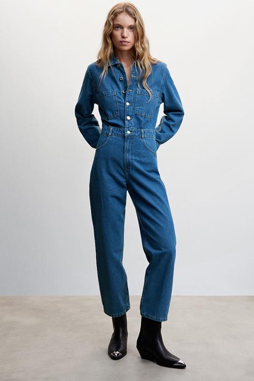 One-piece suit olivia - open blue