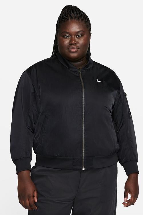Plus Nike Sportswear Women's Reversible Bomber Jacket - black