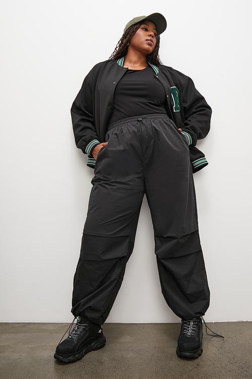 Parachute trouser - black