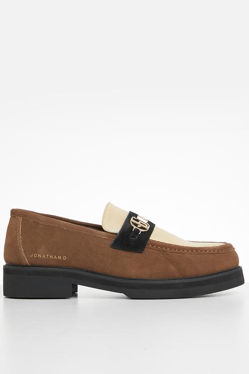 J winston genuine suede loafer - gravy