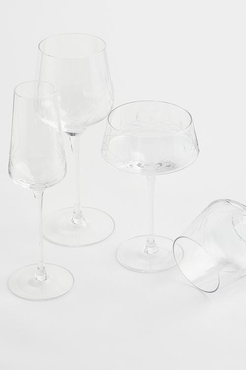 Wine glass - clear glass