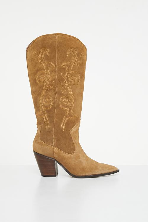 Ute western boot - medium brown