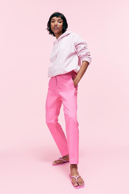 Cigarette trousers - pink