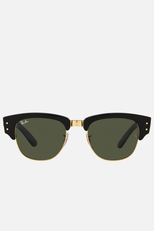 Mega clubmaster-b;ack/gold