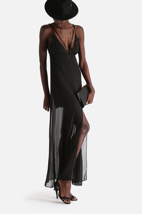 Stay With Me Chiffon Maxi Dress