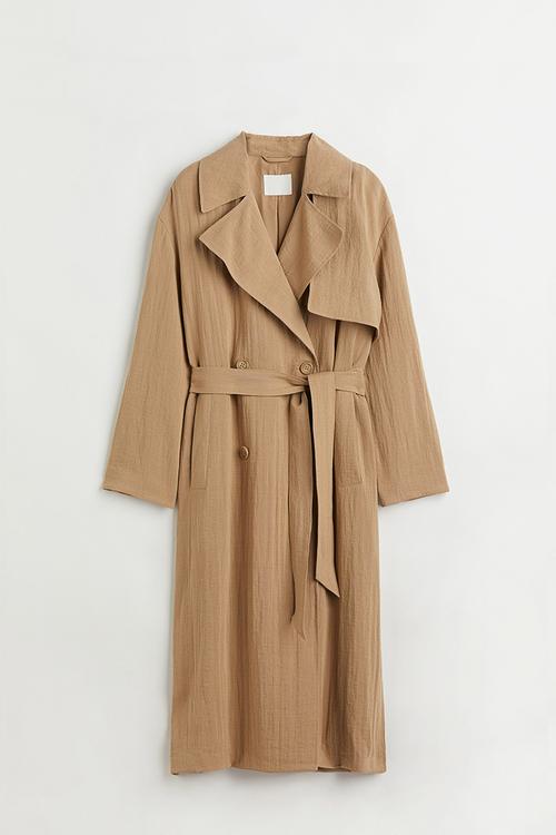 Double-breasted trenchcoat - beige