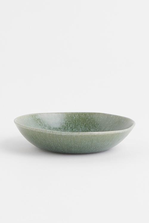 Stoneware bowl - green