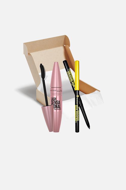 Lash Sensational Mascara and Kajal Eyeliner Bundle Set - 2 Piece